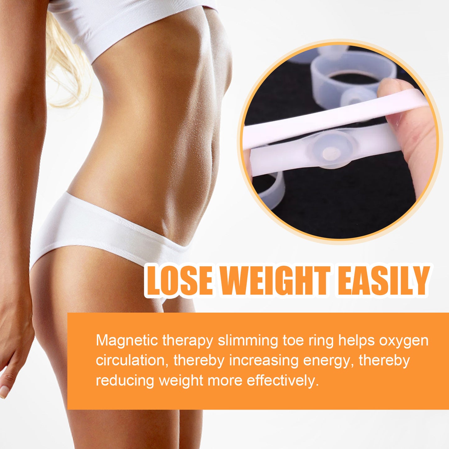 Slimming Toe Ring Toe Ring Tummy Shaper Slimming Silicone Firms Skin and Shows Off Slim Waist
